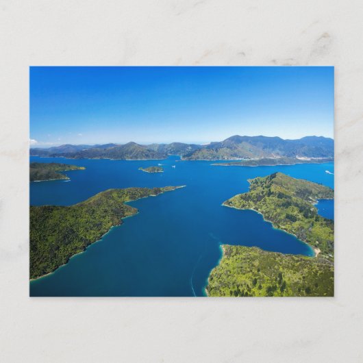 Torea Bay, Queen Charlotte Sound, Marlborough Postkarte (Vorderseite)