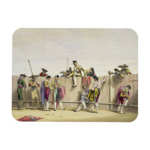 Toreros, die zwischen den Stieren, 1865 sich Magnet