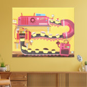 Torfabrik Leinwanddruck (Insitu (Wohnzimmer))