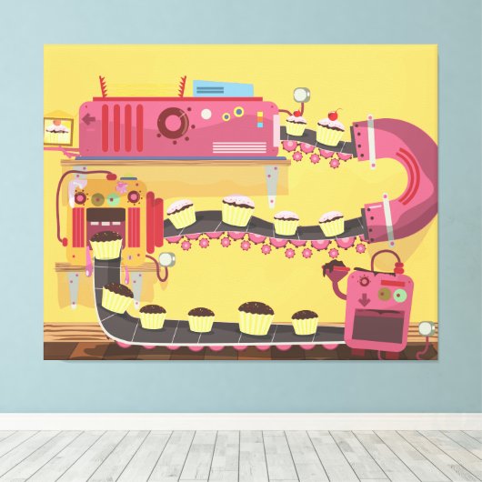 Torfabrik Leinwanddruck (Insitu (Holzboden))