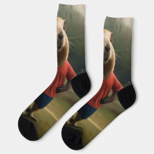 "Torfeger: Der Fußballstar Capybara"  Socken