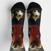 "Torfeger: Der Fußballstar Capybara"  Socken (Oben)