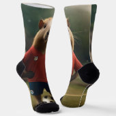"Torfeger: Der Fußballstar Capybara"  Socken (Gewinkelt)