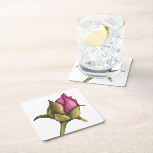 Torfknospe Rechteckiger Pappuntersetzer (Vor Ort)