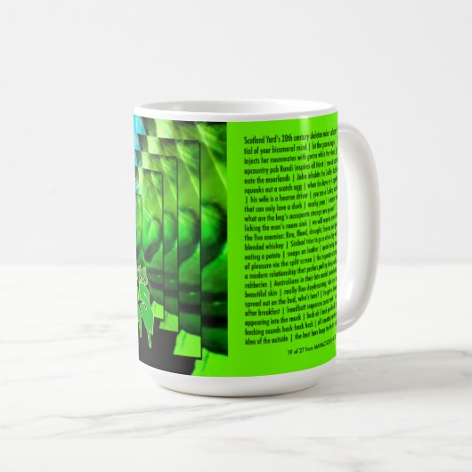 Torfmoos-Morde Kaffeetasse (VorderseiteRechts)