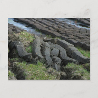 Torfschneiden Postkarte