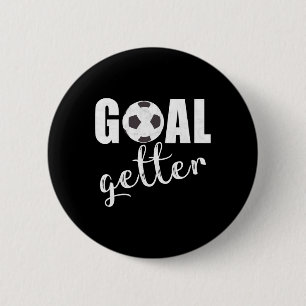 Torfußballspieler Sportteams Fußballgeschenk Button