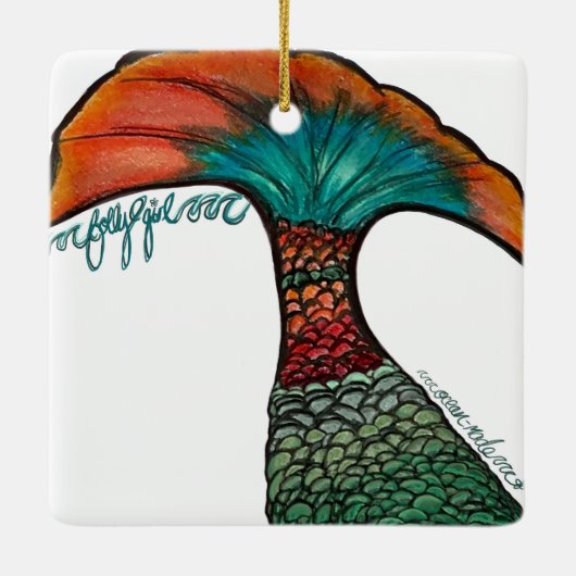 Torheit Keramikornament (Rückseite)