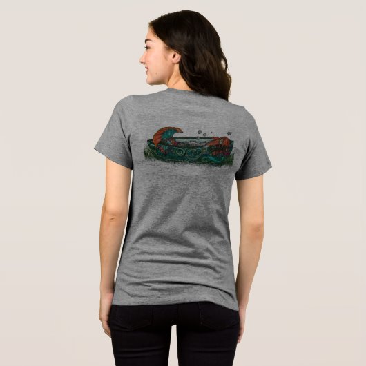 Torheit Tri-Blend Shirt (Rückseite voll)