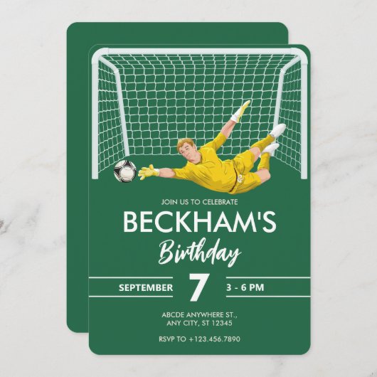 Torhüter Einladung (Vorne/Hinten)