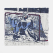 Torhüter - Eishockey-Goalie Fleecedecke (Vorderseite (Horizontal))