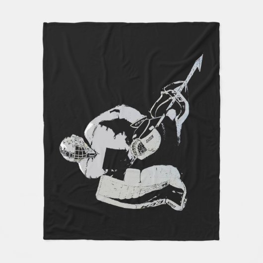 Torhüter - Eishockey Goalie Fleecedecke (Vorderseite)