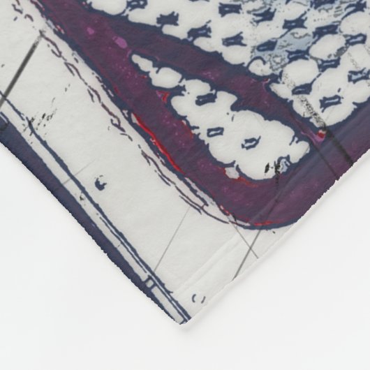 Torhüter - Eishockey-Goalie Fleecedecke (Ecke)