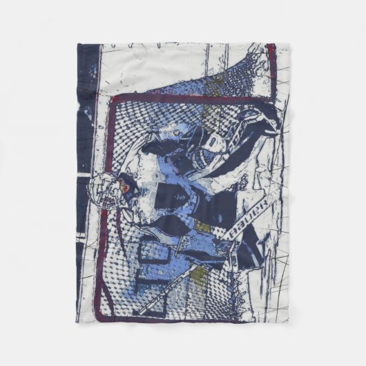 Torhüter - Eishockey-Goalie Fleecedecke (Vorderseite)