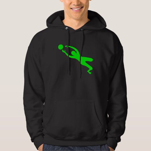 Torhüter - grün hoodie (Vorderseite)