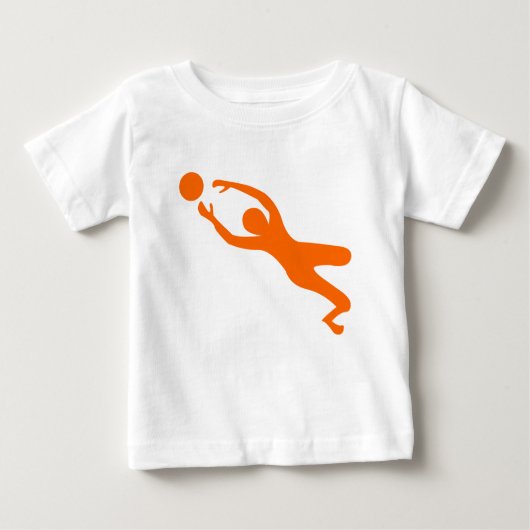 Torhüter - Orange Baby T-shirt (Vorderseite)