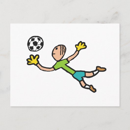 Torhüter Postkarte (Vorderseite)