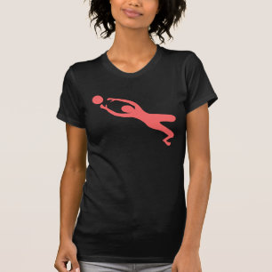 Torhüter - tropisches Rosa T-Shirt