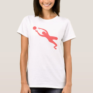 Torhüter - tropisches Rosa T-Shirt