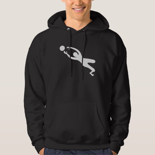 Torhüter - weiß hoodie (Vorderseite)