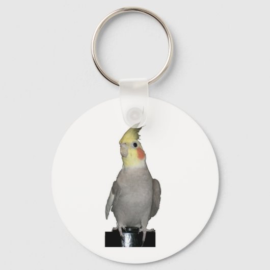 Tori das majestätische Cockatil Schlüsselanhänger (Vorderseite)