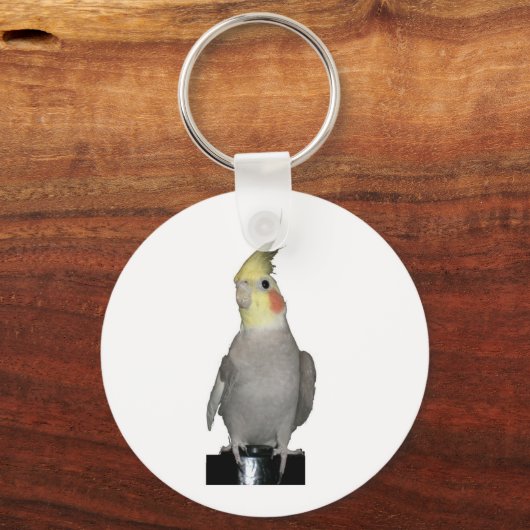 Tori das majestätische Cockatil Schlüsselanhänger (Vorderseite)