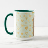 Törichte Herz-Tür-Illusion Tasse (Links)