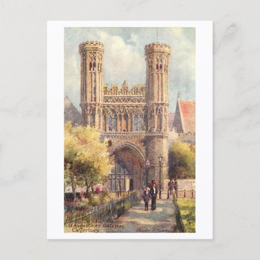 Törichter Torbogen von St. Augustine, Canterbury Postkarte (Vorderseite)
