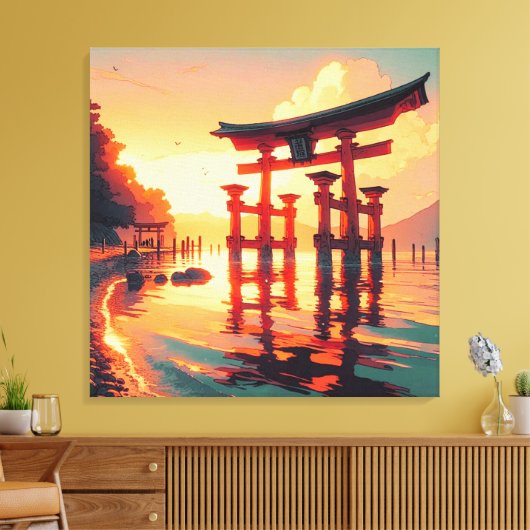 Torii des aufsteigenden Lichtes Leinwanddruck (Insitu (Wohnzimmer))