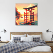 Torii des aufsteigenden Lichtes Leinwanddruck (Insitu (Schlafzimmer))