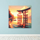 Torii des aufsteigenden Lichtes Leinwanddruck (Insitu (Holzboden))