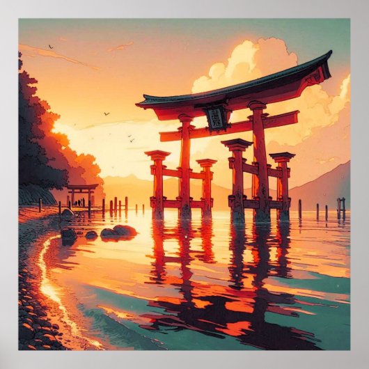 Torii des aufsteigenden Lichtes Poster (Vorne)