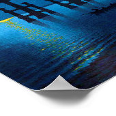 Torii Gate and Full Moon, Koho Shoda, Holzschnitt Poster (Ecke)