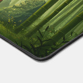 Torii Gate in Mystical Bamboo Forest Schreibtischunterlage (Ecke)