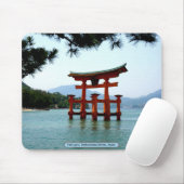 Torii gate, Itsukushima Shrine, Japan Mousepad (Mit Mouse)