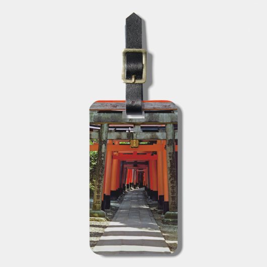 Torii Gates - Kyoto, Japan, Asien Gepäckanhänger (Vorderseite vertikal)