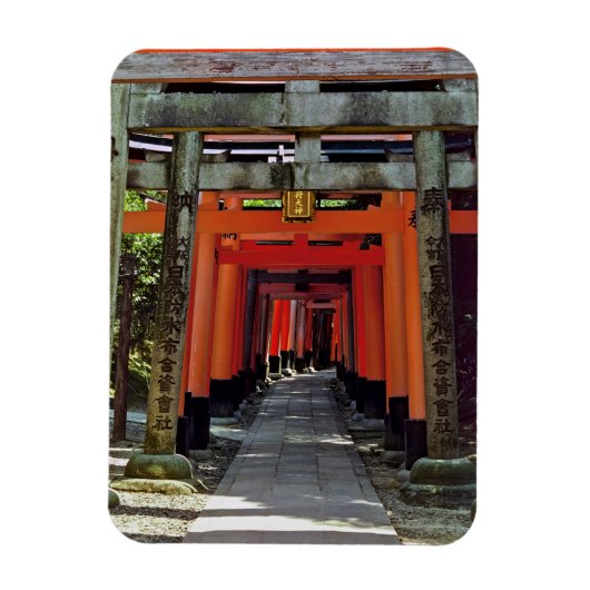 Torii Gates - Kyoto, Japan, Asien Magnet (Vertikal)