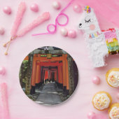 Torii Gates - Kyoto, Japan, Asien Pappteller (Party)