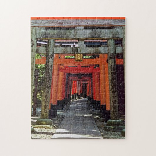 Torii Gates - Kyoto, Japan, Asien Puzzle (Vertikal)