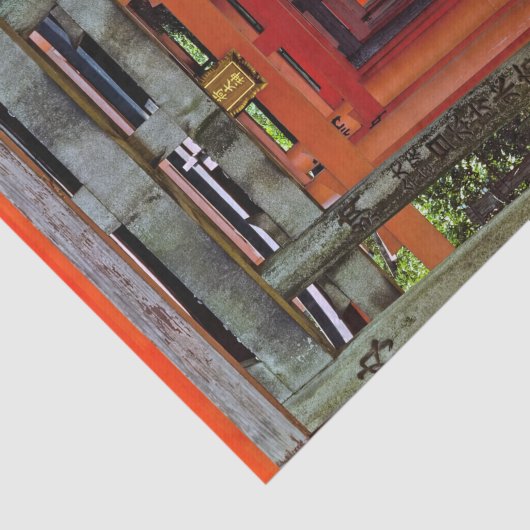Torii Gates - Kyoto, Japan, Asien Seidenpapier (Ausschnitt)