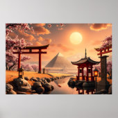 Torii Gates und Pyramids Poster (Vorne)