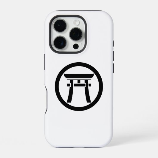Torii im Kreis iPhone Hülle (Rückseite)