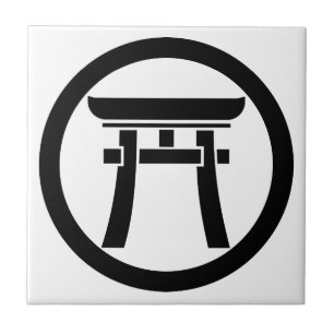 Torii in einem Kreis Fliese