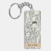 Torii Kiyomasu japanische Damentinte der Schlüsselanhänger (Vorderseite links)