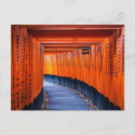 Torii Weg von Fushimi Inari-Taisha Schrein Postkarte