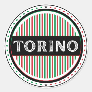 Torino City Pride Emblem – Italienische Identität Runder Aufkleber