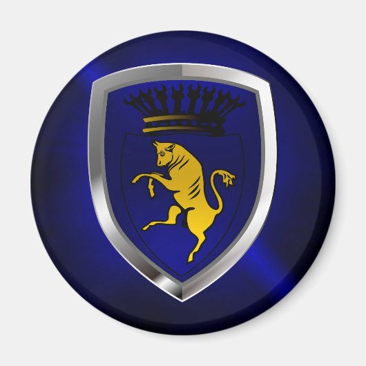 Torino Mettalic Emblem Magnet (Vorne)