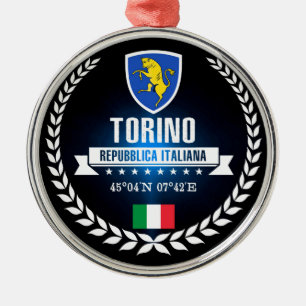 Torino Silbernes Ornament