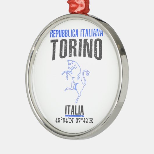 Torino Silbernes Ornament (Links)