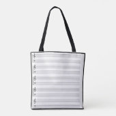 Toris Piano Print Music Bag Tasche (Rückseite)